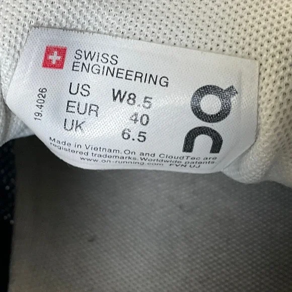 On Cloud Womens 8.5 Denim Blue Running Shoes Sneakers CloudTec Mesh 19.4026 - Picture 7 of 12